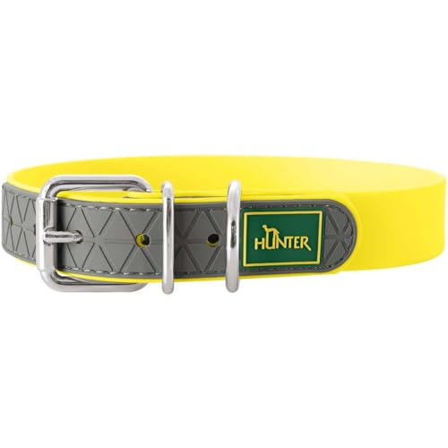 HUNTER CONVENIENCE Hundehalsband, Kunststoffmaterial, 55 M-L, neongelb von HUNTER