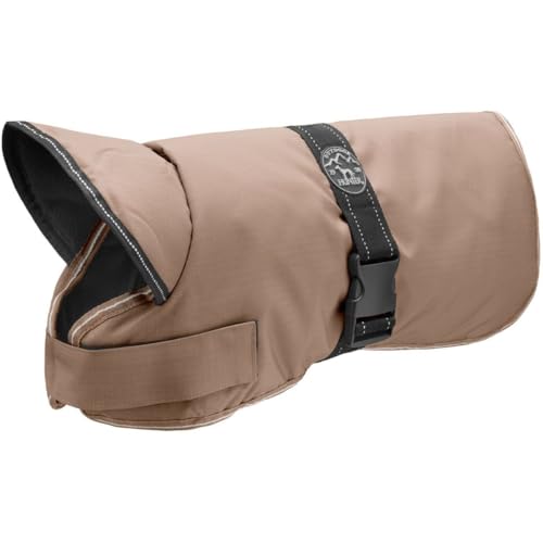 HUNTER Hundemantel DENALI, Farbe: taupe, warmer Hundemantel mit Fleece-Innenfutter, wasserabweisend, reflektierend, hoher Kragen, perfekte Passform, leicht waschbar, Größe: 40 von HUNTER