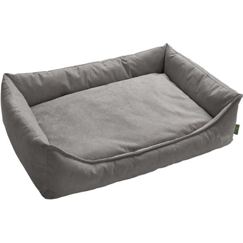 HUNTER EIBY Hundesofa, schmutzabweisend, Easy CLEAN-Technologie, pflegeleicht, L, grau von HUNTER