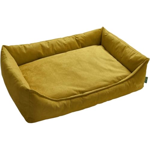 HUNTER EIBY Hundesofa, schmutzabweisend, Easy CLEAN-Technologie, pflegeleicht, S, gelb von HUNTER