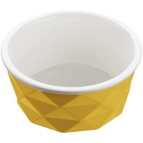 HUNTER EIBY Keramik-Napf, Futter- und Trinknapf, rutschhemmend, 1900 ml, gelb von HUNTER
