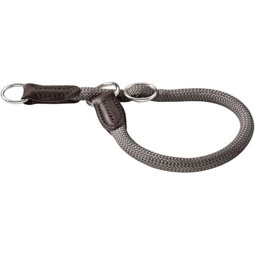 HUNTER Freestyle Dressurhalsung, Hundehalsband, Zugstopper, robust, wetterfest, 35 (S), grau von HUNTER