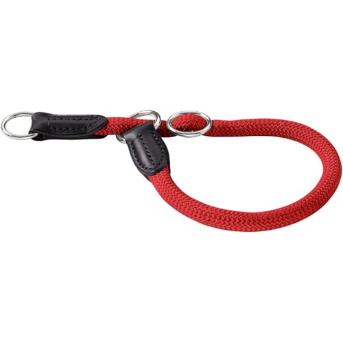 HUNTER Freestyle Dressurhalsung, Hundehalsband, Zugstopper, robust, wetterfest, 45 (M), rot von HUNTER