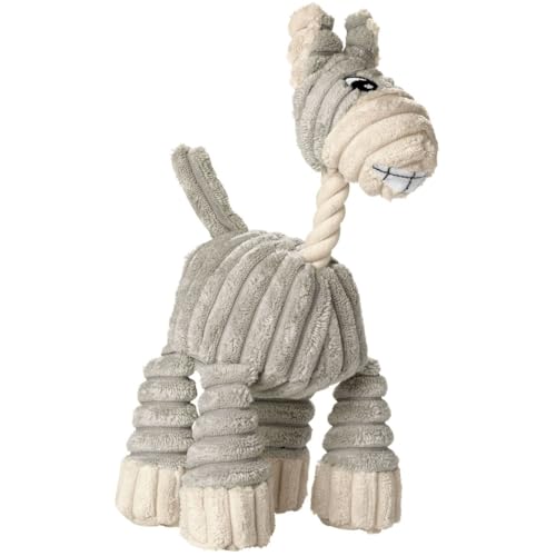 HUNTER HUGGLY DONKEY Hundespielzeug, Plüsch, Esel, 25 cm, grau von HUNTER