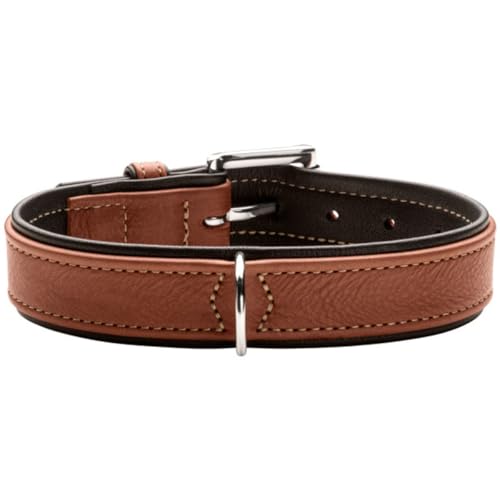 HUNTER Halsband Canadian Up Farbe Cognac/schwarz, Größe 45 von HUNTER