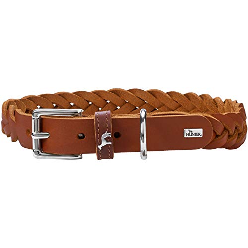 HUNTER Halsband Solid Education Special M (55), Cognac von HUNTER