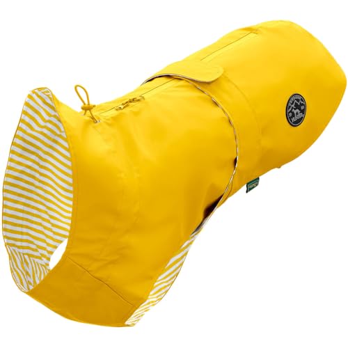 HUNTER Hunde-Regenmantel Milford, mit Geschirr- und Halsbandöffnung, 35, gelb von HUNTER