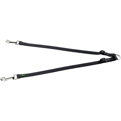 HUNTER Koppel 10 mm, Verstellbar, 28-44 cm, Nylon, schwarz von HUNTER