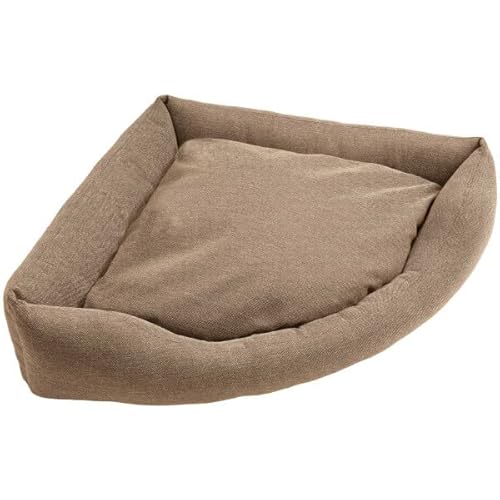 HUNTER Livingston gemütliches Hunde-Ecksofa, ideal für kleine Räume Farbe braun, Größe S von HUNTER