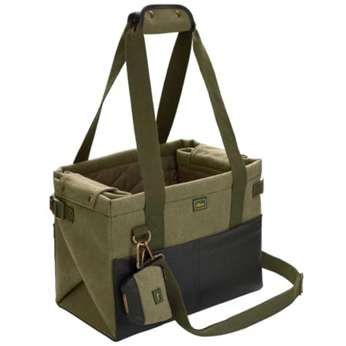 HUNTER MADISON 2-in-1 Tragetasche & Decke für Hunde und Katzen, praktisch für unterwegs und auf Reisen Farbe khaki, Größe one-size von HUNTER