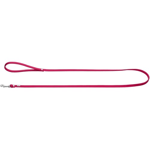 HUNTER Nappaleder PETIT Führleine für kleine Hunde, Leder, Nappaleder, weich, Handschlaufe, Breite 0,8 cm, Länge 140 cm, pink von HUNTER