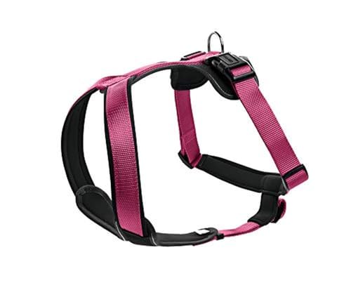 HUNTER NEOPREN Hundegeschirr, Nylon, gepolstert mit Neopren, himbeer/schwarz, XS/S von HUNTER