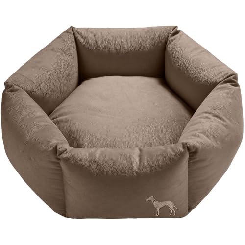 HUNTER Orthopädisches Hundesofa Merida 6-eckig, Größe:L, Farbe:taupe von HUNTER