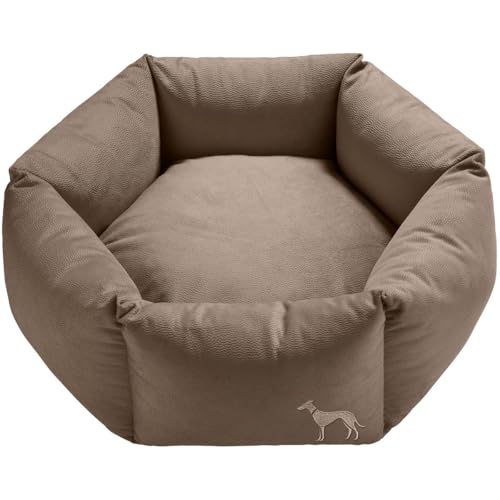 HUNTER Orthopädisches Hundesofa Merida 6-eckig, Größe:L, Farbe:Taupe von HUNTER