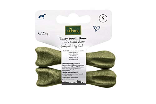 HUNTER TASTY TOOTH BONE Hundesnack, zahnpflegende Eigenschaften, 35 g von HUNTER