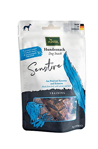 HUNTER TRAINING Hundesnack, getreidefrei, ohne Zuckerzusatz, 70 g, Sensitiv von HUNTER