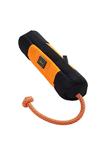 HUNTER Trainer Snack Dummy mit Wurfseil, 37 cm, orange/schwarz von HUNTER