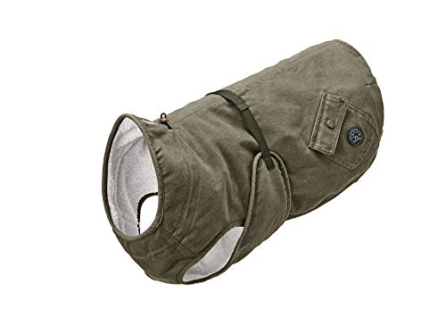 HUNTER UPPSALA TREND Hundemantel, Parker, mit Baumwolle, gefüttert, 45, khaki von HUNTER