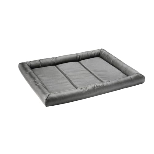 HUNTER Vermont Hundematte, Polyester, robust und schmutzabweisend, gepolstert, 100 x 80 cm, grau von HUNTER