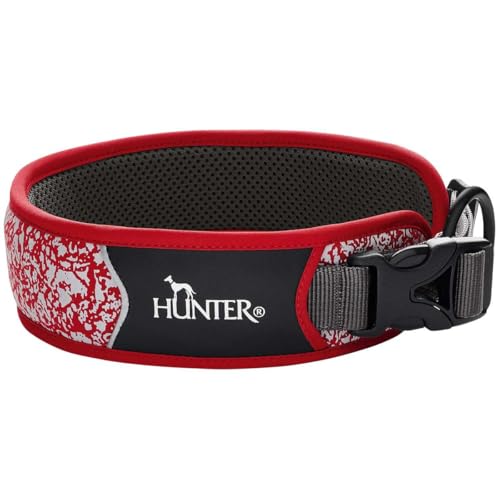 HUNTER Halsung Divo Reflect XL, rot/grau von HUNTER