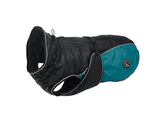 Hunter UPPSALA ALLROUNDER Hundemantel, 2-in1, herausknöpfbares Fleece-Futter, wasserabweisend, 35, anthrazit/petrol von HUNTER