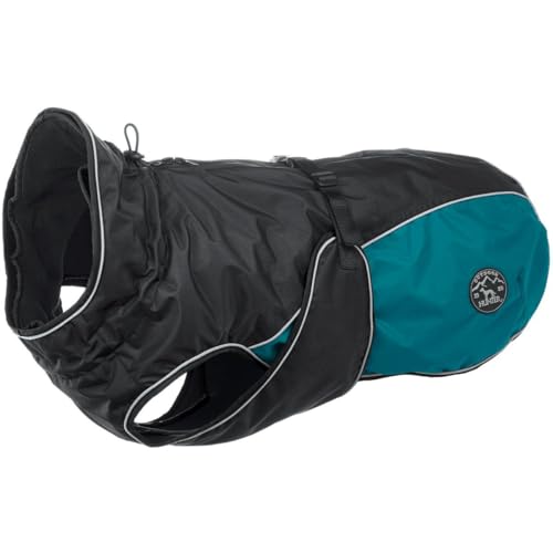 Hunter UPPSALA ALLROUNDER Hundemantel, 2-in1, herausknöpfbares Fleece-Futter, wasserabweisend, 40, anthrazit/petrol von HUNTER