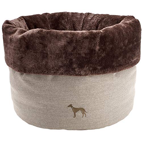 HUNTER Livingston Variabler Hunde- und Katzenschlafplatz, mit weichem Plüsch Farbe beige, Größe one-Size von HUNTER