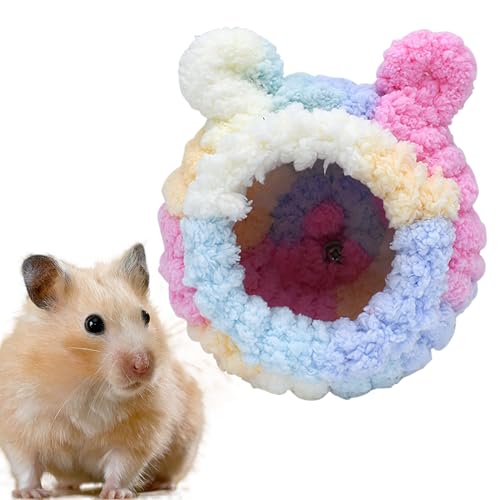 HUNYA Käfig Hamster Nest, Plüsch Hamster Bett, Meerschweinchen Bett, Kuschelhöhle Meerschweinchen, Hamster Haus Bett, Hamster-Winter-Wärme-Baumwollnest, Hamster Zubehör von HUNYA