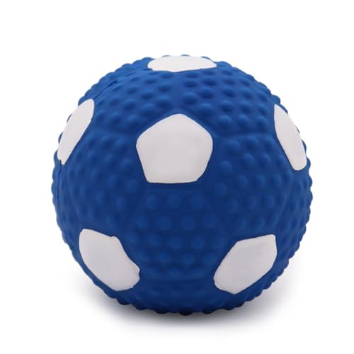 HUONIU Hundespielzeug Latex Ball Squeaky Kauspielzeug Interaktive Football Form Kleine Hunde von HUONIU