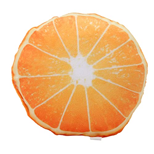 HUONIU Quietschendes, bissfestes, interaktives Plüsch-Frucht-Hundespielzeug, Orange (Orange) von HUONIU