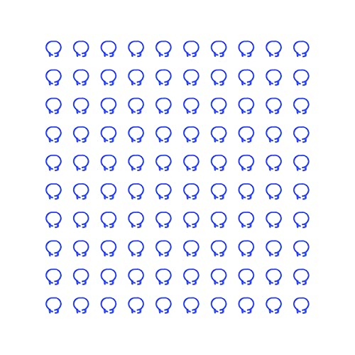 HUONIU Tauben-Identifikationsringe, 100 Stück, 8 mm, wortlos, faltbar, Vogelbeinringe, Taubenzubehör, rote Farbe (Dunkelblau) von HUONIU