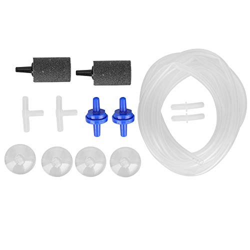 HUONIU Zubehör für Aquarium-Sauerstoffpumpe, Saugnapf, Rückschlagventil, Luftstein, Dreiwege-Anschluss von HUONIU