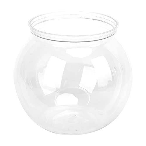 HUSHUI Mini-Aquarium, Transparenter Kunststoff, Schlagfeste Gallonen-Fischschale aus Kunststoff für Schreibtisch-Bücherregal (Mini-Größe) von HUSHUI