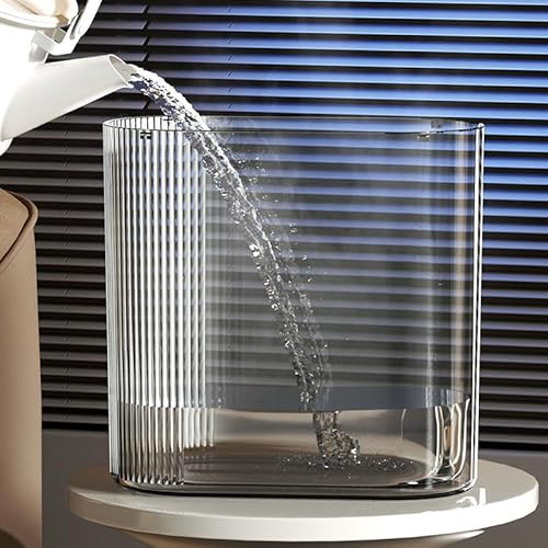 5-Gallonen-Schreibtisch-Betta-Aquarium, Aquarium, transparentes Büro-Aquarium, einfaches Aquarium, bodenstehende Vase, TV-Schrank, Tiefwasser-Aufzuchtbox, Heimdekoration, Geschenke for Fischliebhaber von HUSHUWAN