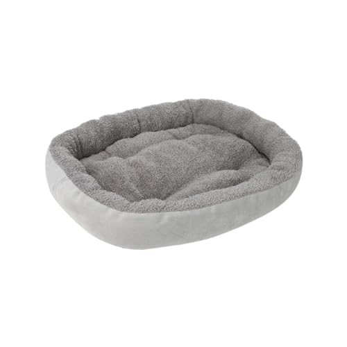 HUYBACK Orthopädisches mittelgroßes Bett für mittelgroße Hunde, wasserdichtes Haustierbett, weiches Sofa, extra Kopf- und Nackenstütze, rutschfeste Unterseite, 50,8 cm, Grau von HUYBACK