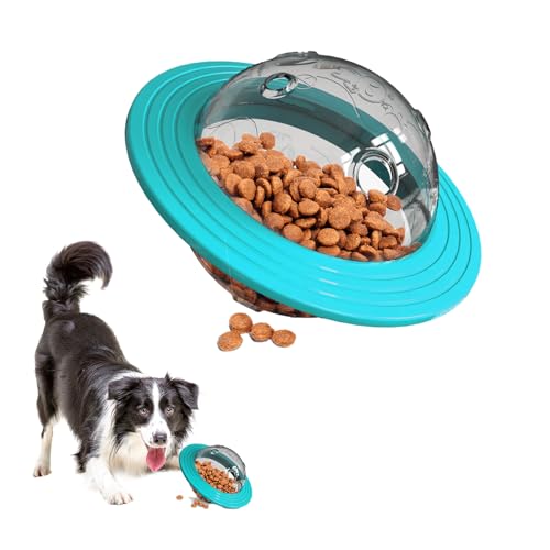 HWBZDPZQD Hundefutterbälle, pädagogische Spielzeugbälle für Hunde, Haustierpflege-Magen-Darm-Futterbälle, kleine und große Hundefutterbälle (Blau) von HWBZDPZQD