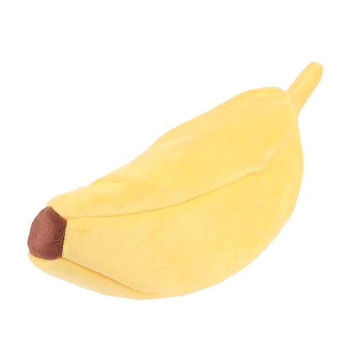 Bananen-Haustierbett, Gelb, Abnehmbares, Waschbares, Niedliches, Lustiges Hundebett in Fruchtform für Haustiere Unter 2,5 Kg, Bleibt Warm, Leicht zu Reinigen, Vielseitig von HWGING