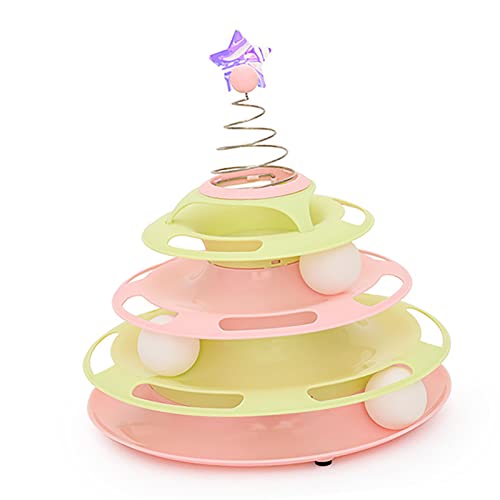 HWGING Cat Toy Roller 3 Levels Antislip -Basi (Typ 4) von HWGING