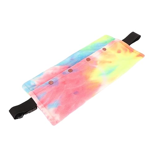 Hwging Reptile Sling Carrier Weichkoralle Fleece Eidechsen Fahrt Schlinge Verstellbares Gurt Bärged Drache Sling Kleiner Haustierträger (Regenbogen) von HWGING