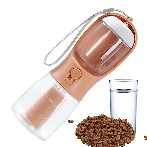 Hunde-Wasserflasche – Multifunktionale tragbare Hunde-Wasserflasche zum Spazierengehen – auslaufsicherer tragbarer Wasserspender für Haustiere im Freien, Wandern, Reisen von HWORKS