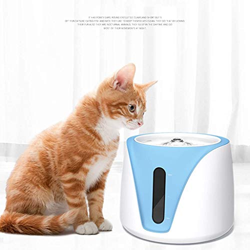 HXFEN Automatische Haustier-Wasser-Zufuhr Ecofriendly-Material Mehrere Filter Mute Transparent Window Cat Dog Trinkbrunnen,H1,H1 von HXFEN