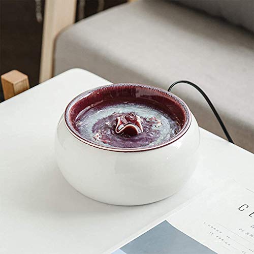 HXFEN Haustier-Wasser-Spender Keramik Katze Trinkwasser-Brunnen Für Hunde Katzen Trinknapf Automatische Pet Bowl,J,J von HXFEN