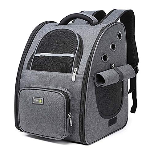 Cat Backpack Carrier FüR GroßE Katzen 19 Lbs Pet Carrier Backpack FüR Mittlere Hunde Cat Hiking Pet Backpack Carrier/C / 34×29×41cm von HXFENA