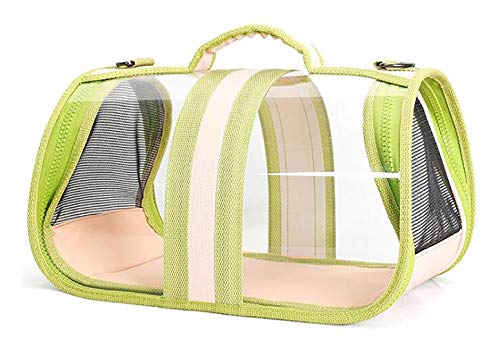 Cat Dog Carrier Rucksack Panorama Transparent Atmungsaktiv Komfortable Wasserdichte VerschleißFeste Pet Carrier Bag FüR Wanderungen im Freien/Grün / 530×330×295mm von HXFENA