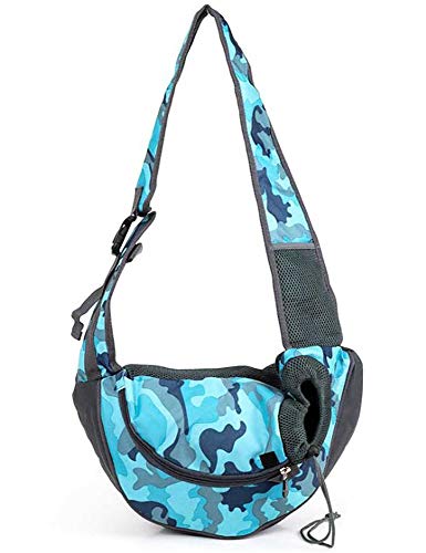 Dog Sling Carrier Welpe Cat Carrier Bag mit Frontgurt Sicherheitsgurt Verstellbarer Schultergurt, FüR Outdoor Trip Walking Carrying Pet/A / 480×350×150mm von HXFENA