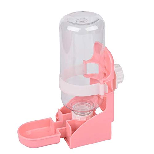 Haustier Wasserspender hängen 500ML automatischer Wasserauslass Trinkbrunnen für Hundekatze/Rosa / 500ml von HXFENA