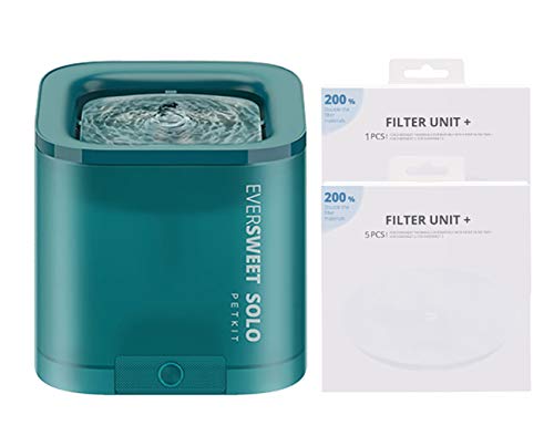 Intelligenter Wasserspender für Haustiere,automatische Zirkulation,kein Induktionsstrom,Stummschaltung,Erinnerung an Wassermangel Trink brunnen/Grün / 1.8L von HXFENA