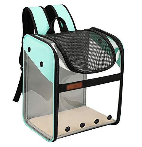 Pet Carrier Rucksack,GroßE Mesh-Transporttasche Faltbare Transparente Gute BelüFtung mit Drahtstruktur,FüR Reisen und Den TäGlichen Gebrauch,FüR Hunde Katzen/B / 340×260×400mm von HXFENA