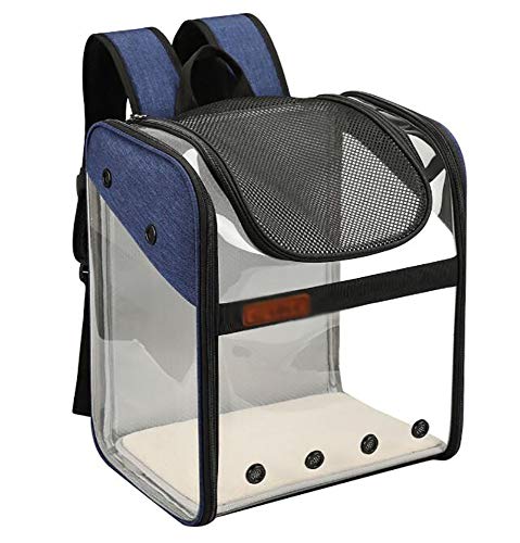 Pet Carrier Rucksack,GroßE Mesh-Transporttasche Faltbare Transparente Gute BelüFtung mit Drahtstruktur,FüR Reisen und Den TäGlichen Gebrauch,FüR Hunde Katzen/C / 340×260×400mm von HXFENA