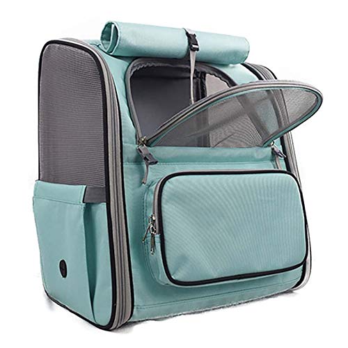 Pet Carrier Rucksacke,Pet Carrier Bag mit Mesh FüR Mittelschwere Hunde Katzen, Tragbar, FüR SpaziergäNge, Wanderungen, Reisen im Freien/Blau / 345×260×405mm von HXFENA